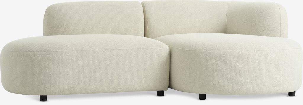 JYLLINGE Sofa med chaiselong JYLLINGE beige plysstof