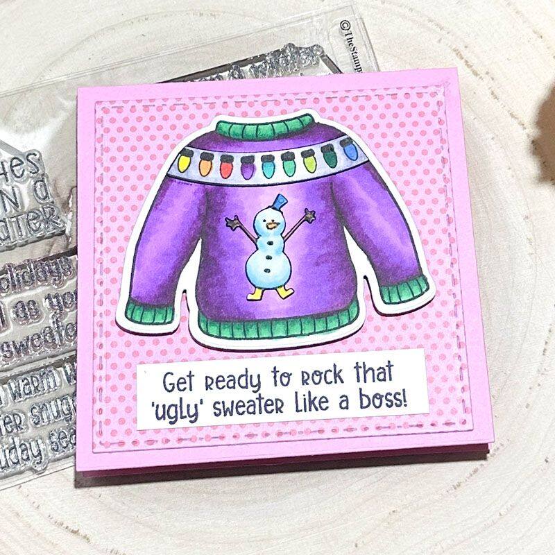 phrases4sweater Clear Stamp Set