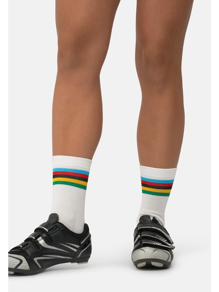 DANISH ENDURANCE Sportsocken long cycling in black/navy/white günstig kaufen