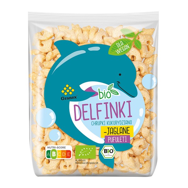 Granex, Delfinki BIO, chrupki kukurydziano-jaglane, 80 g