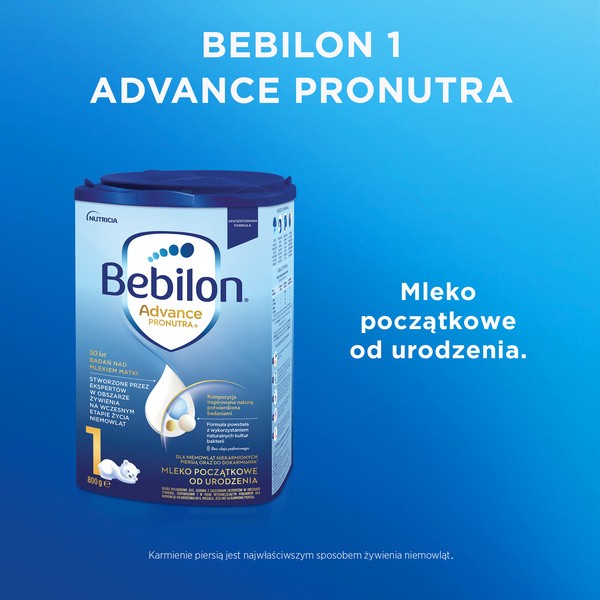 Bebilon Advance Pronutra 1, mleko początkowe od urodzenia, proszek, 800 g