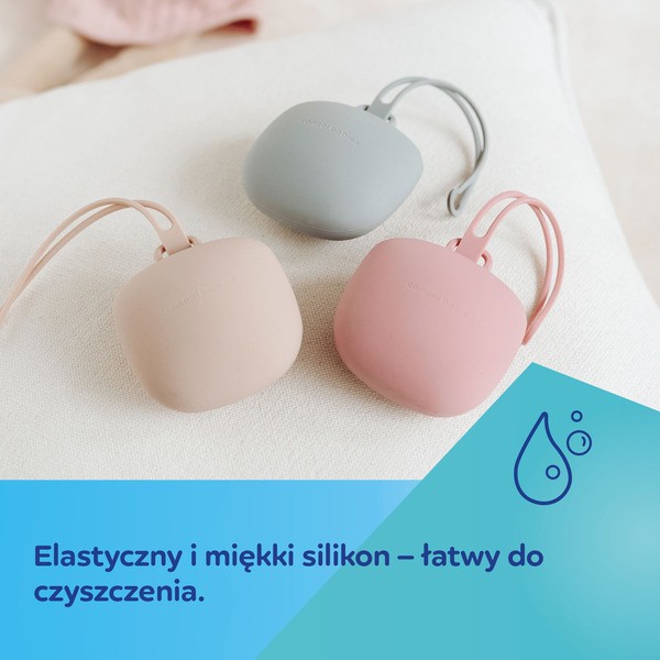 Canpol babies, silikonowe etui na smoczki, beżowe, 1 szt.