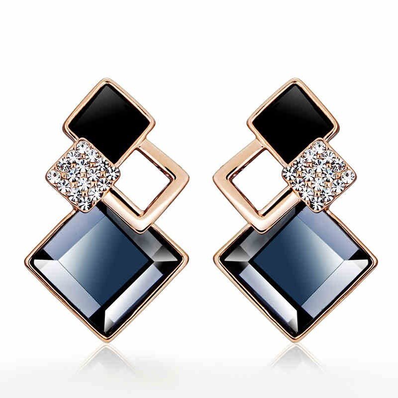 Nowe mody kreatywne kolczyki Bule geometryczne kolczyki dla kobiet Punk Metal koreanski kolczyk Trendy S925 bizuteria elegancka