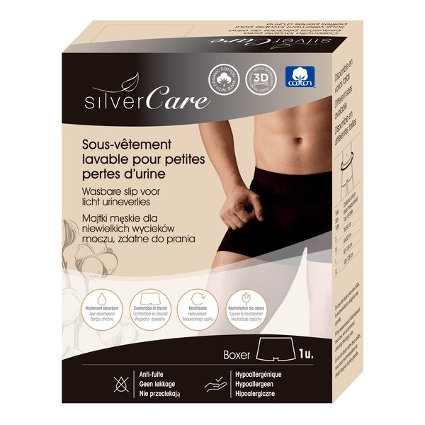 Silver Care, Bokserki męskie na nietrzymanie moczu, rozmiar XL, 1 szt.