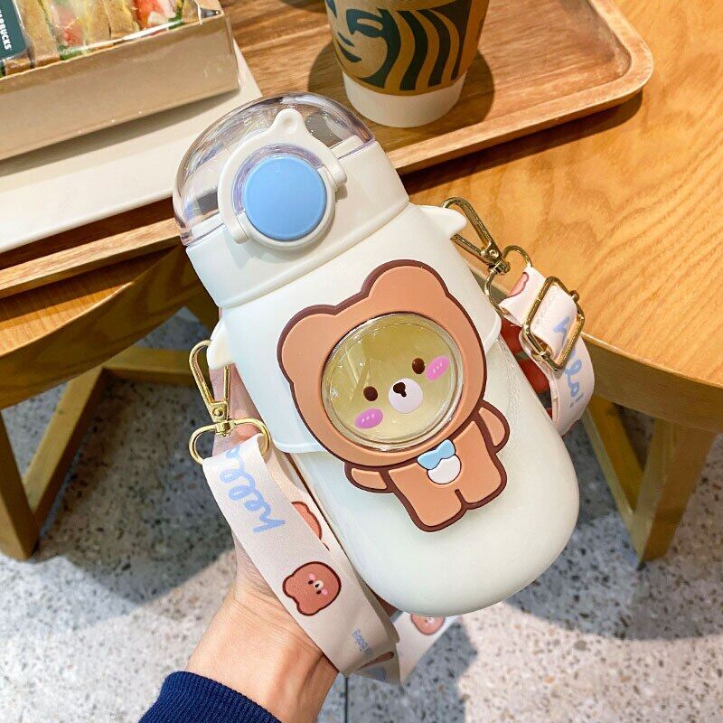 Uroczy czajnik słomkowy o dużej pojemności 720 ml, dla dziewcząt, plastikowy kubek na wodę, letni pasek, przenośny kubek, butelka sportowa na zewnątrz