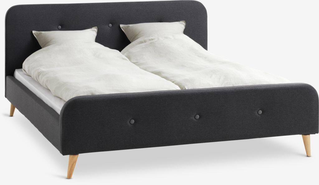 KONGSBERG KONGSBERG sengeramme 160x200cm gråt stof