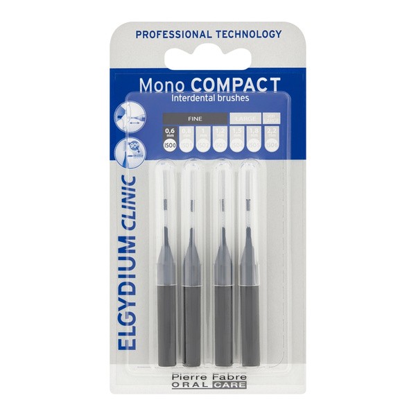 Elgydium Clinic Mono Compact 0, szczoteczka międzyzębowa, 4 szt.