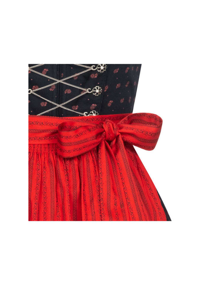 Nübler Dirndl lang Thea in Schwarz günstig kaufen