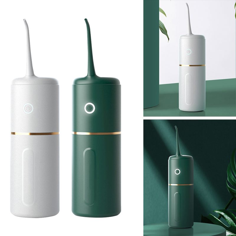 Irygator do jamy ustnej USB, akumulatorowy irygator do wody, przenośny strumień wody, zbiornik na wodę 280 ml, wodoodporny, do czyszczenia zębów