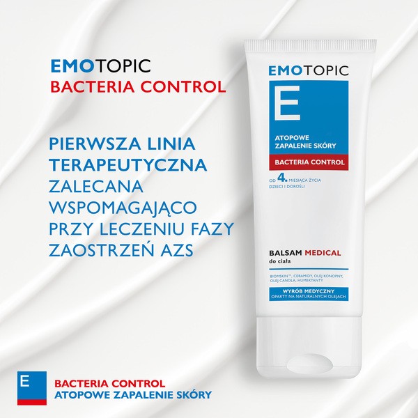 Emotopic Bacteria Control, balsam do ciała Medical, 200 ml