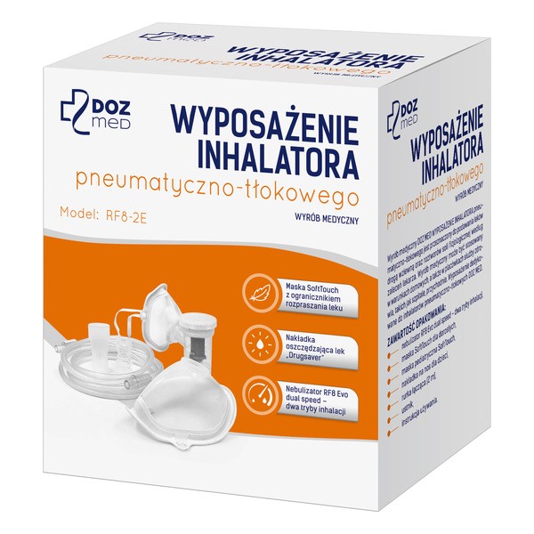DOZ Med, wyposażenie inhalatora pneumatyczno-tłokowego, 1 op.