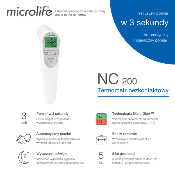 Termometr Microlife NC 200, bezkontaktowy