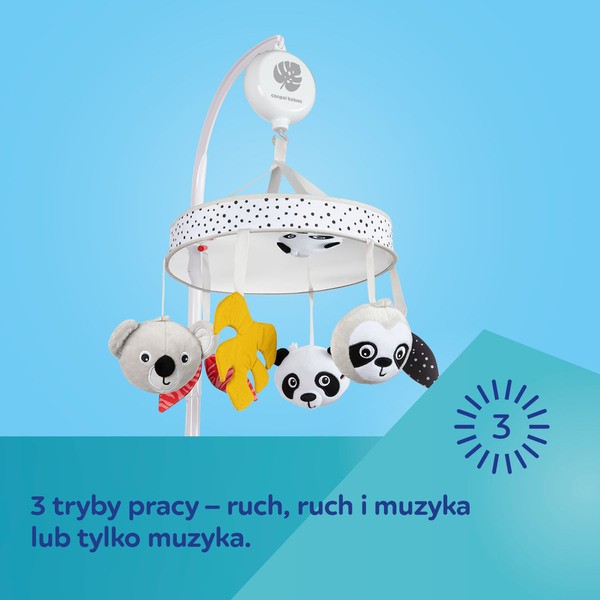 Canpol Babies, sensoryczna karuzela z pozytywką/Bluetooth BabiesBoo, 1 szt.