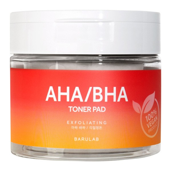 Barulab, The Clean Vegan, płatki tonizujące AHA/BHA, 160 g