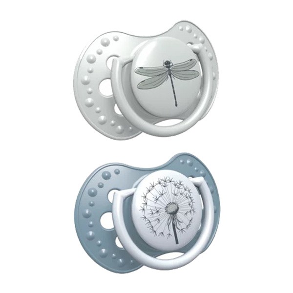 Canpol Lovi, smoczek uspokajający silikonowy, dynamiczny, Botanic Boy, 18 m+, 2 szt.