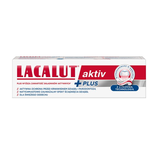 Lacalut Aktiv plus, pasta do zębów, 75 ml