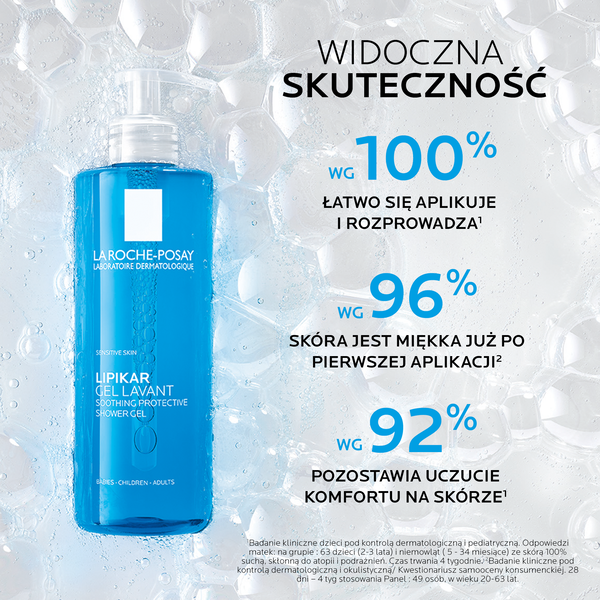 La Roche-Posay Lipikar, łagodny żel pod prysznic, 750 ml