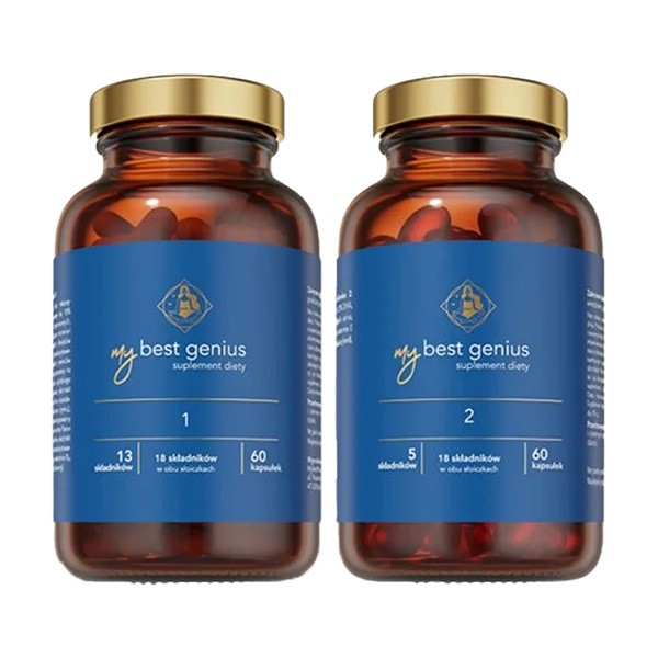 MyBestGenius 1 i 2, kapsułki, 120 szt. (60 szt. + 60 szt.)