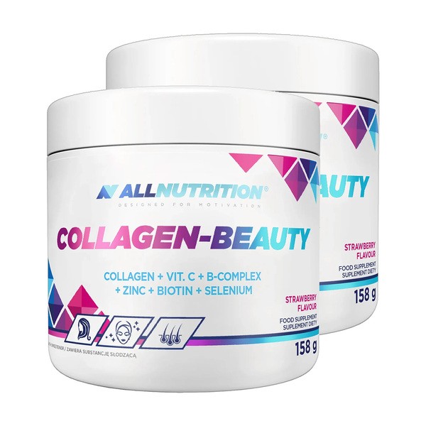 Zestaw 2 x Allnutrition Collagen Beauty, proszek, smak truskowkowy, 158 g