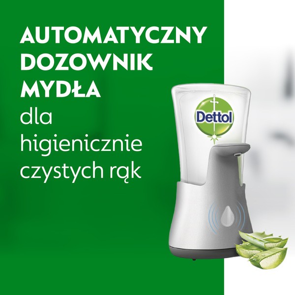 Dettol, antybakteryjne, mydło w płynie aloe vera, bezdotykowy aplikator, 250 ml
