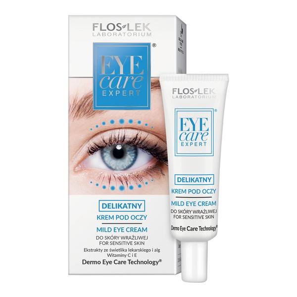 Flos-Lek Laboratorium Eye Care, delikatny krem pod oczy do skóry wrażliwej, 30 ml