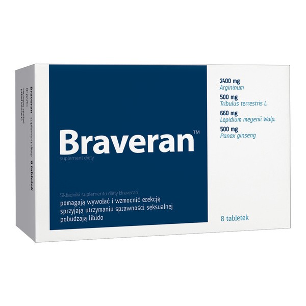Braveran, tabletki, 8 szt.