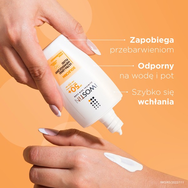 Iwostin Solecrin, ultra lekki niewidoczny fluid SPF 50+, 40 ml