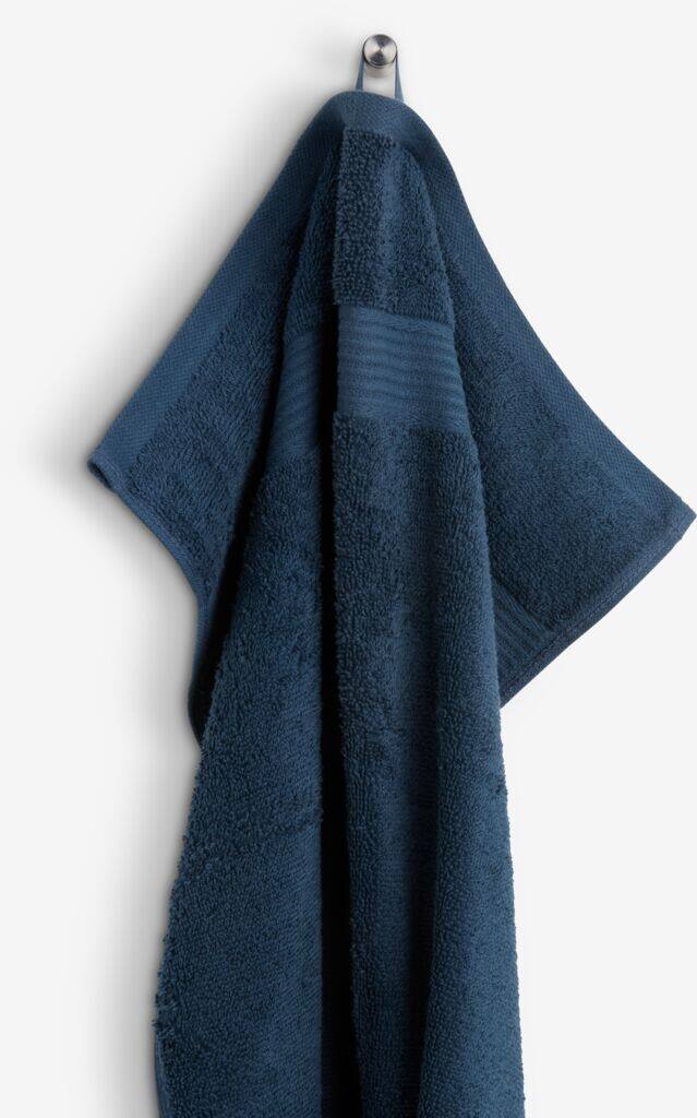 KARLSTAD guld KARLSTAD håndklæde 50x100cm marineblå