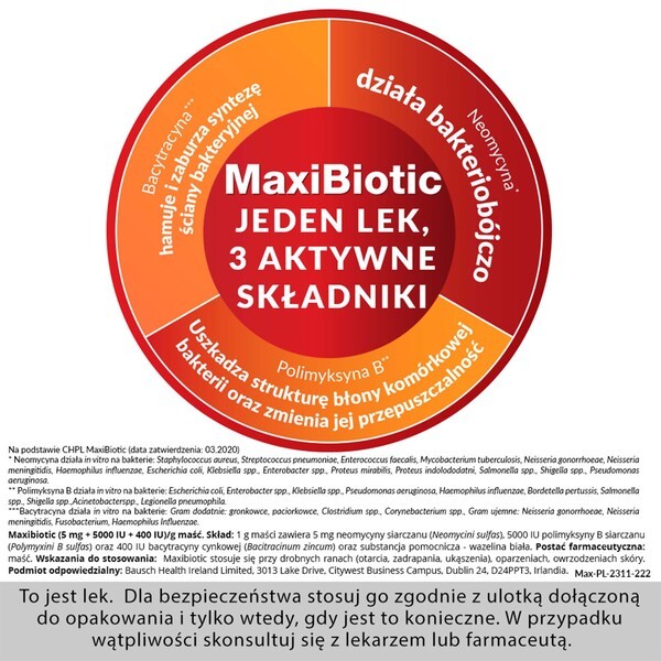 Maxibiotic, maść, 5 g, tuba