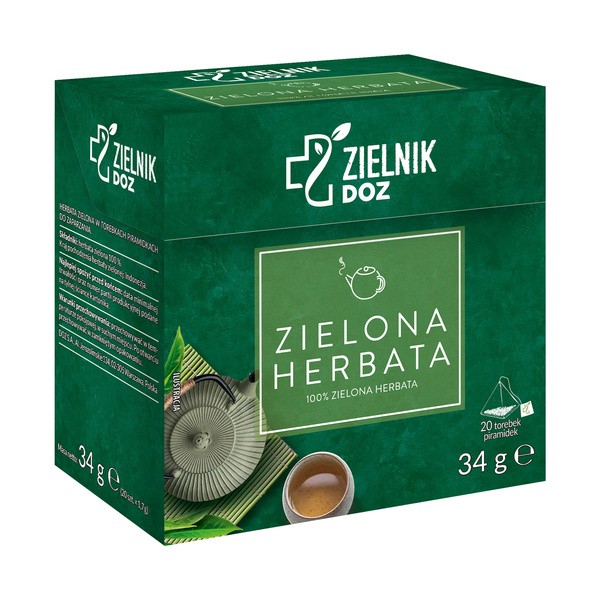 ZIELNIK DOZ Herbata Zielona, saszetki, 20 x 1,7 g