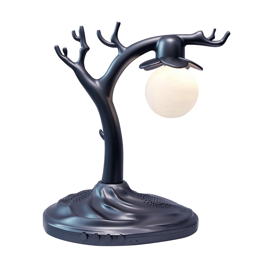 New Portable Wireless Magnetic Suspension Moon Lamp Music Light Speaker For Home Office Valentine's Day Friends Creative Gifts