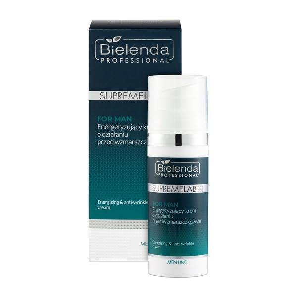 Bielenda Professional SupremeLab For Man, energetyzujący krem o działaniu przeciwzmarszczkowym, 50 ml