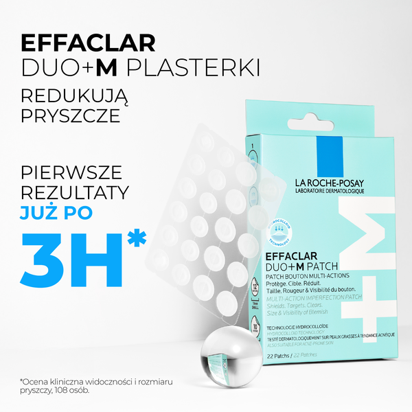 La Roche-Posay Effaclar Duo +M Patch, plastry na wypryski, 22 szt.