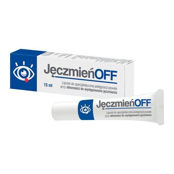 JęczmieńOFF, lipożel do pielęgnacji powiek ze skłonnością do powstawania jęczmienia, 15 ml