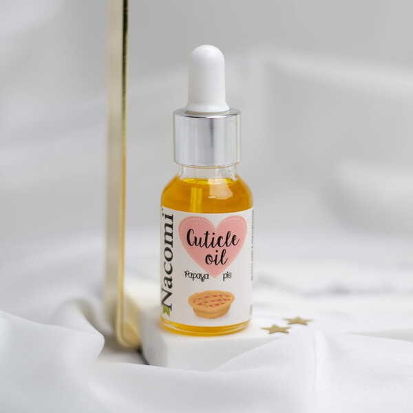 Nacomi, olejek do pielęgnacji skórek, świeże ciasto z papają, 15 ml