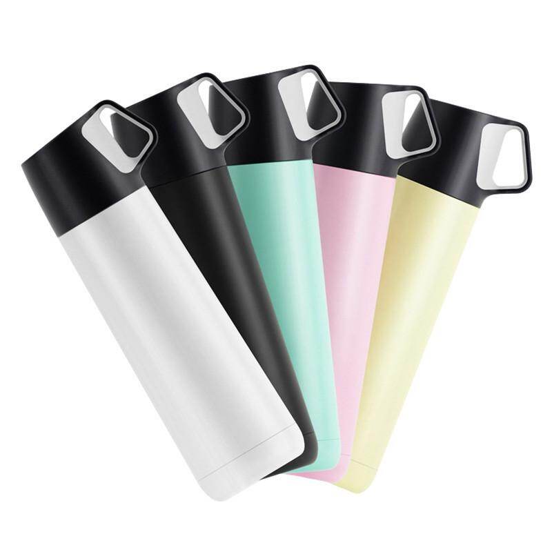 BPA-fri 500ml isoleret 5 farver vakuum jazzkop bærbar min vandflaske rustfrit stål termokande kedel låg