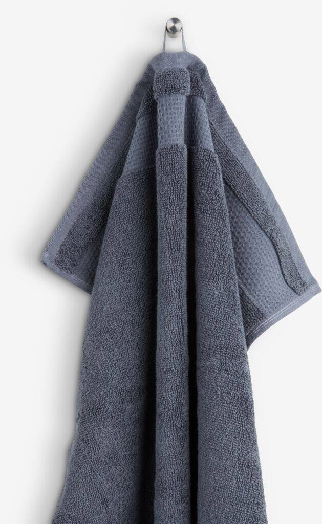 NORA guld badehåndklæde NORA 100x150 cm mørkeblå