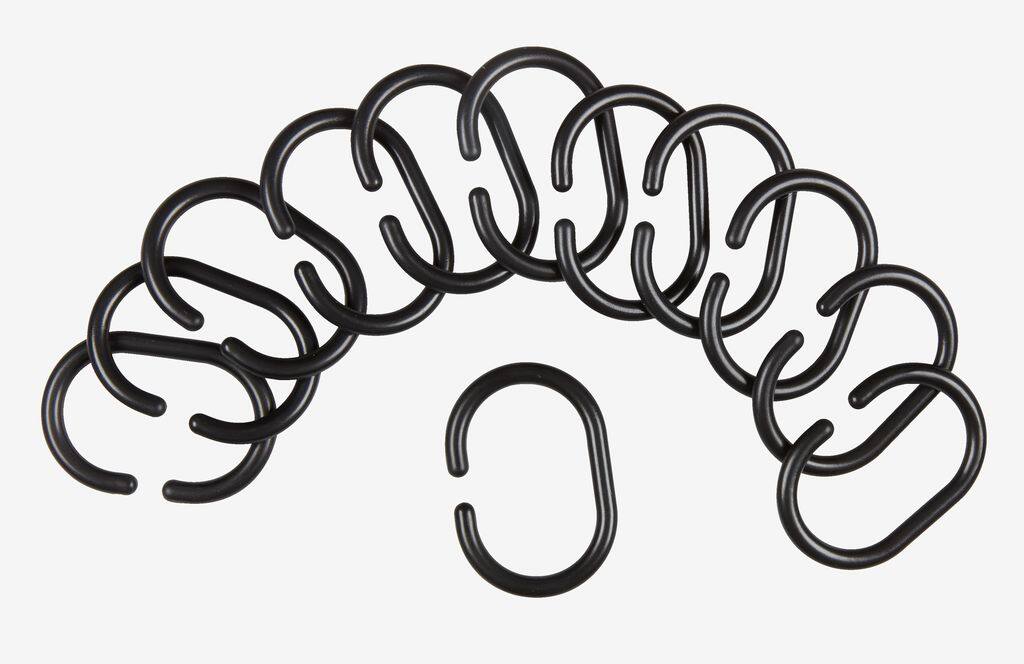 VAREKIL Bruseforhængsringe VAREKIL 12 stk. sorte