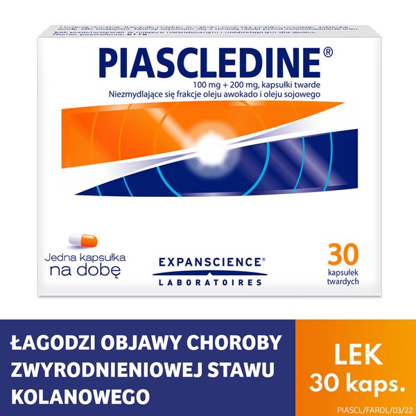 Piascledine, 100 mg + 200 mg, kapsułki twarde, 30 szt.