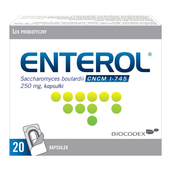 Enterol, 250 mg, kapsułki, 20 szt