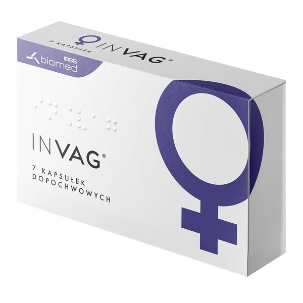InVag, kapsułki twarde, dopochwowe, 7 szt.