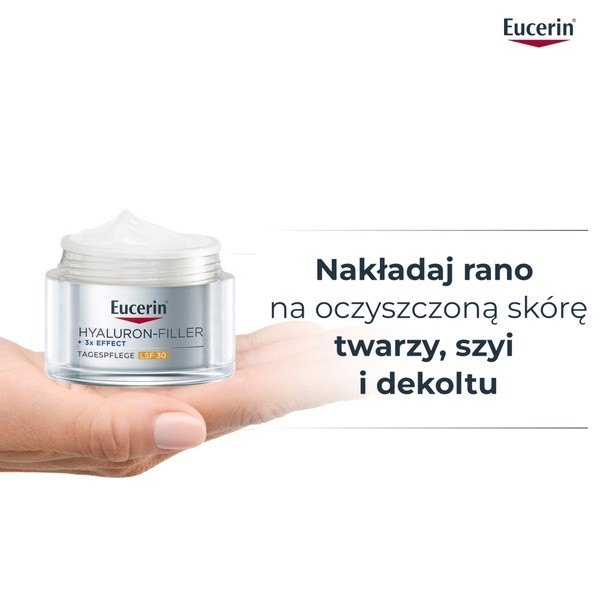 Eucerin Hyaluron-Filler, krem na dzień SPF 30 z kwasem hialuronowym, przeciwzmarszczkowy, 50 ml
