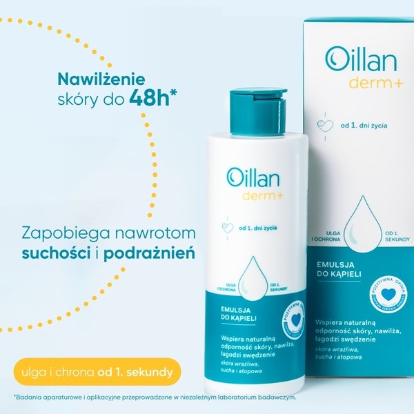 Oillan Derm+, emulsja do kąpieli, 200 ml