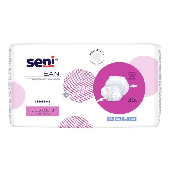 San Seni Plus Extra, pieluchy anatomiczne, 30 szt.