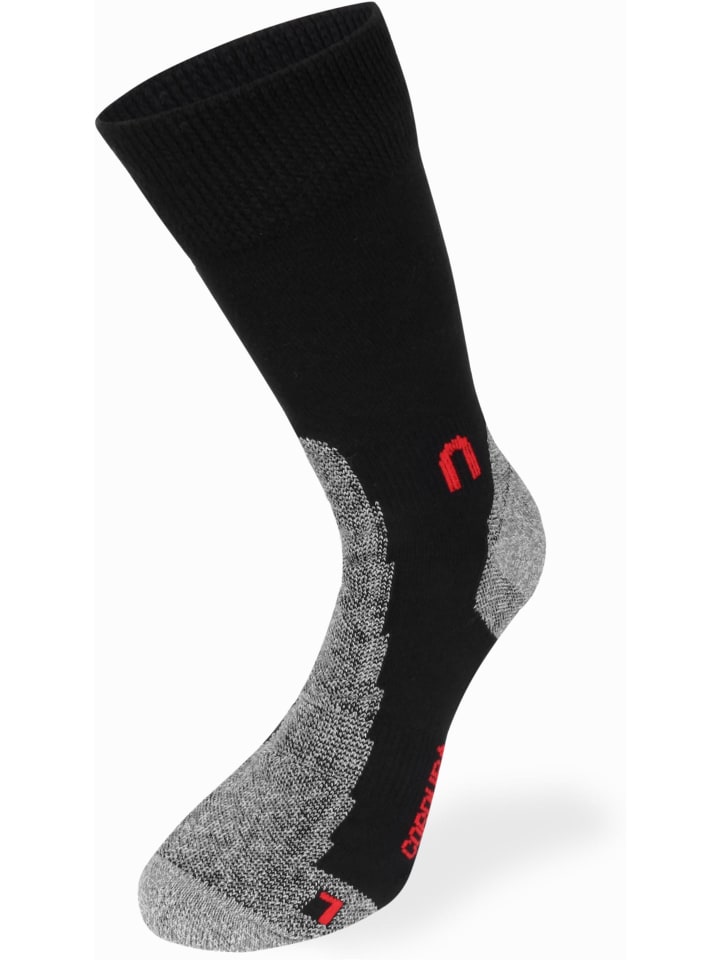 normani 2 Paar Cordura-Sport-Funktionssocken in Schwarz/Grau günstig kaufen 35-38
