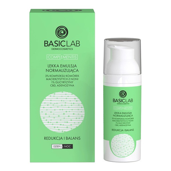 BasicLab Complementis, normalizująca emulsja do twarzy, 50 ml
