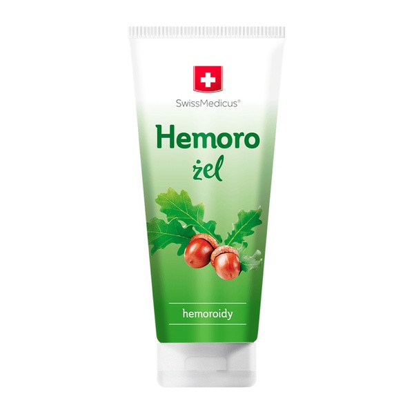 SwissMedicus Hemoro, żel z ekstraktem kory dębu i kasztanowca na hemoroidy, 200 ml