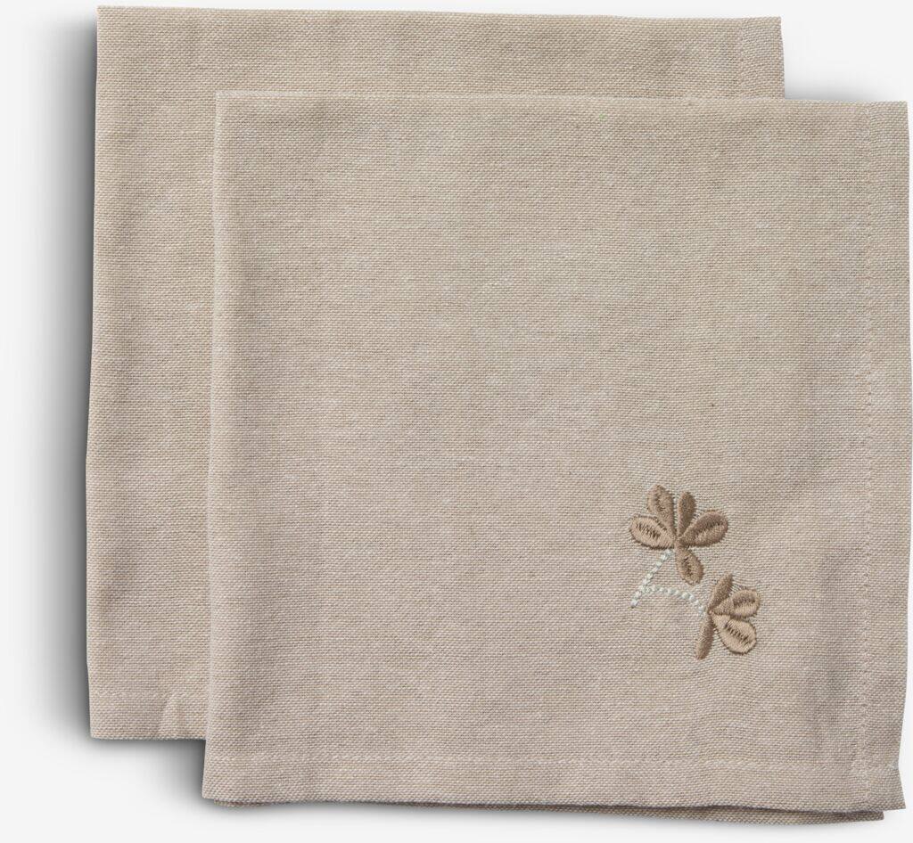 DAGFIOL stofservietter 40x40 grå 2 stk/pakke