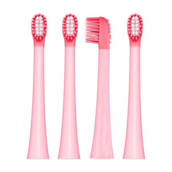 Vitammy Little Dino, końcówki do szczoteczki, pink, 4 szt.