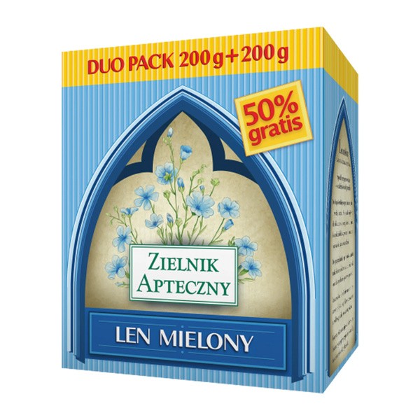 Zielnik Apteczny, Len mielony, duo pack, 200 g + 200 g